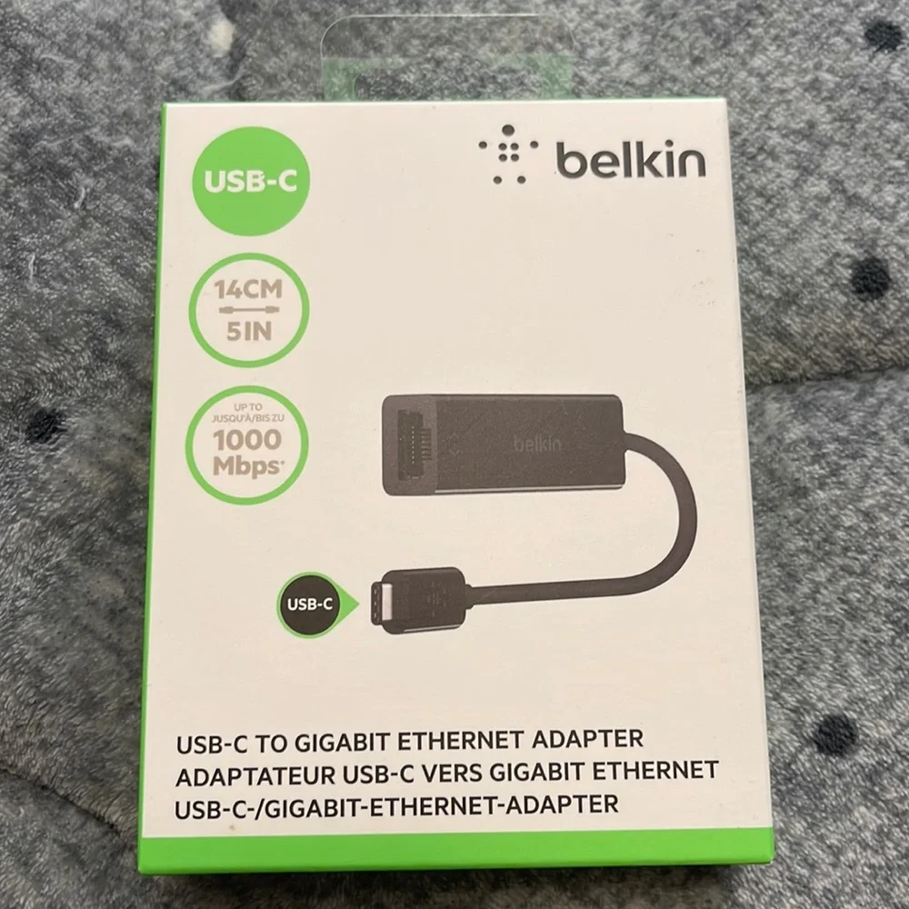 NEW belkin USB-C™ to Gigabit Ethernet Adapter (USB Type-C™)